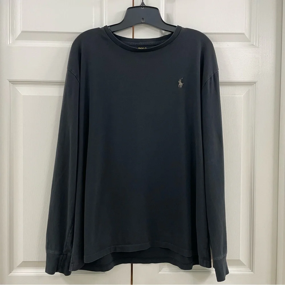 Polo Ralph Lauren Men’s Classic Fit Long Sleeve Shirt Size Large Polo Black